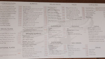 Roberto's Taco Shop menu