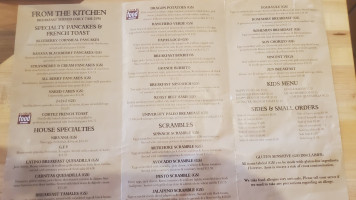 Sin Of Cortez menu