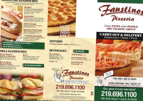 Faustino's Pizza food