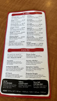 Italian Sensation menu