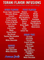 Aroma Joes Coffee menu