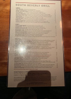 South Beverly Grill menu