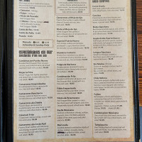 Mariscos Puerto Nuevo menu