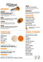 Freebirds World Burrito menu