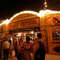 Fisher Center Spiegeltent inside