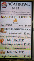 Pure Healing Foods menu