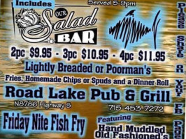 Road Lake Pub Grill food