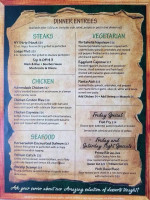 The Trillium Lodge menu