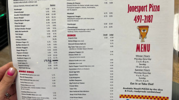 Jonesport Pizza Shop menu