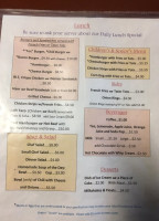 Roberts Cafe menu