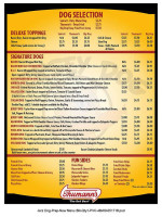 Jersey Dog menu