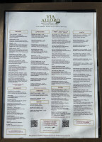 Via Alloro menu