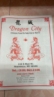 Dragon City menu