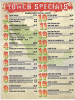 Cabos Mexican Plaquemine menu