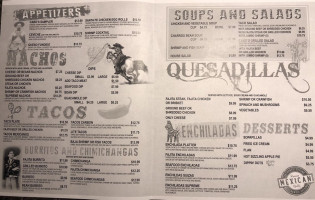 Cabos Mexican Plaquemine menu