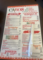 Cabos Mexican Plaquemine menu