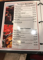 Mantra Indian Cuisine menu