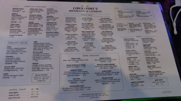 Liberatore’s Catering menu