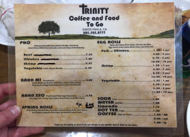 Trinity Coffee And Food To Go menu