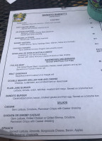 Bandito Barney's Beach Club menu