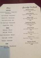 Montano's menu