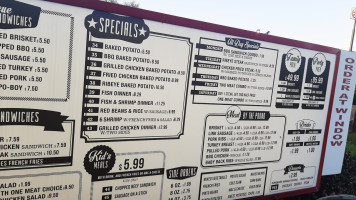 Wild West Bbq menu