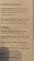 Sal's Place menu