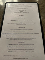 Oberon Grill menu