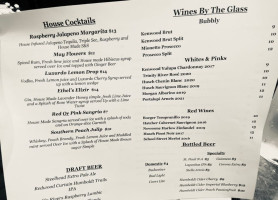 Oberon Grill menu