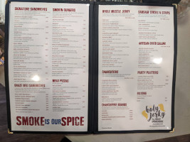 Graze Smokehouse menu