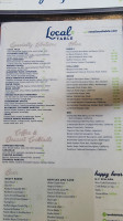 Local Table menu