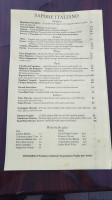 Sapore Italiano menu