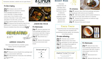 Limón menu