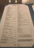 The Irons Restaurant And Bar menu