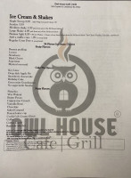 Owl House Cafe Grill food