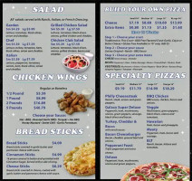 Galaxy Pizza menu