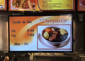 El Taquito menu