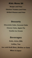 The Roadside Inn menu