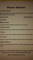 The Roadside Inn menu