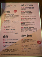 Naked Taco menu