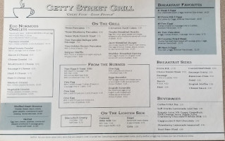 Getty Street Grill menu