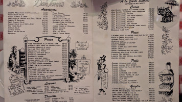 Dan Tana's menu