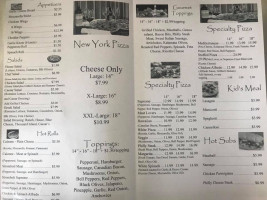 New York Pizza Pasta menu