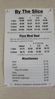 Smug's Pizza menu