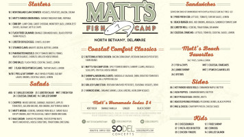 Matt's Fish Camp Bethany menu