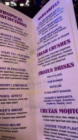 Purple Parrot Grill Beach Haus Biergarten menu