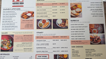 Akins Bbq menu