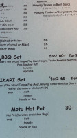 HIKARI Japanese BBQ Grill menu