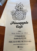 Pineapple Cafe food