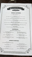 Waterfront menu